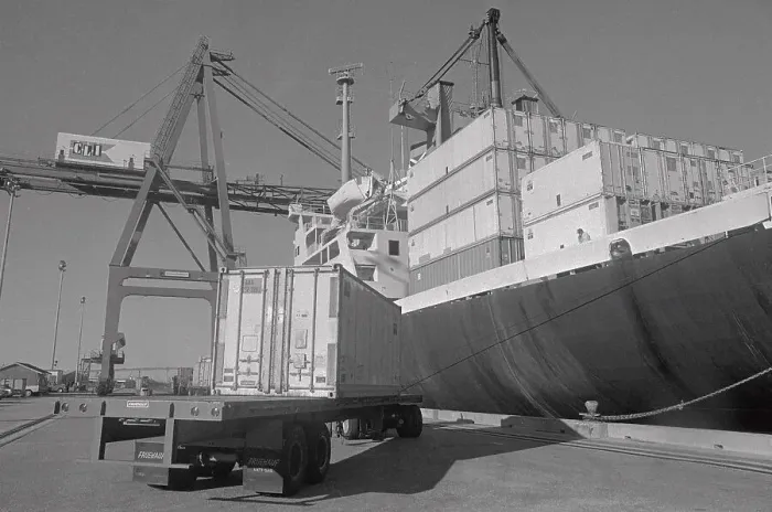 Framed Print : Dock Scene with Crane Lifts Framed Print : Dock Scene with Crane Lifts