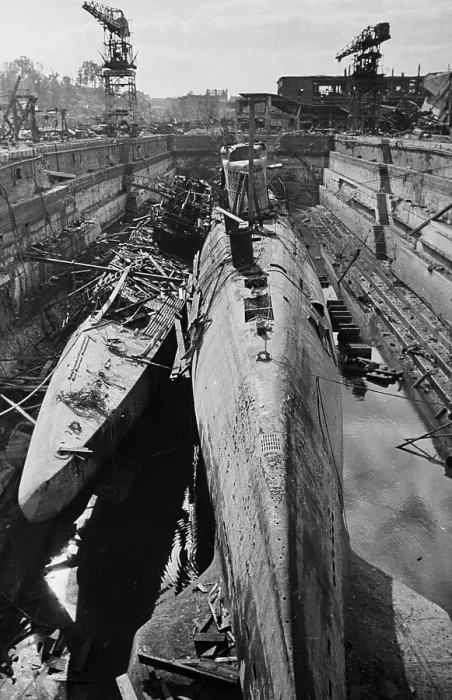 Framed Print : Docked U-Boats Framed Print : Docked U-Boats