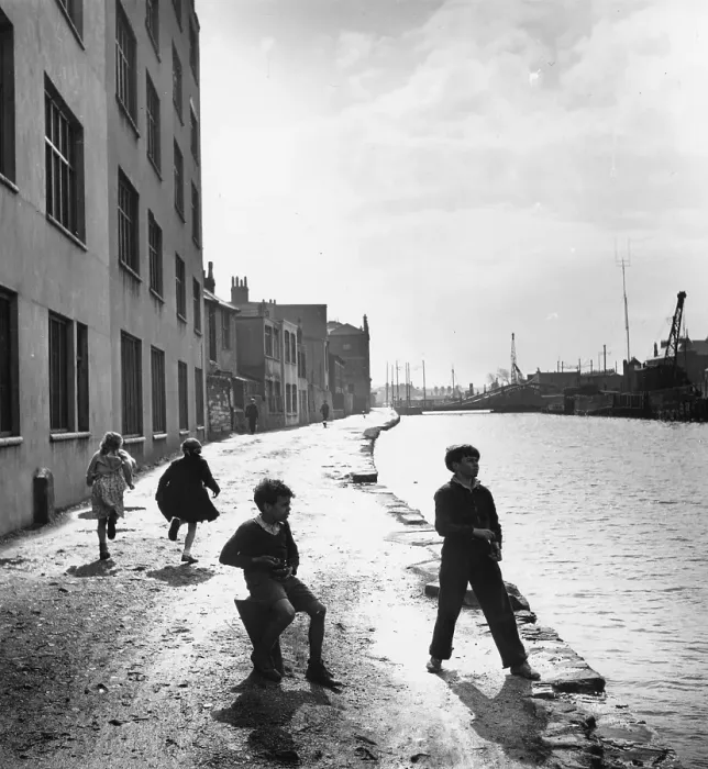 Framed Print : Dockland Children Framed Print : Dockland Children