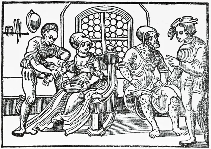 Framed Print : Doctor Performing Bloodletting Framed Print : Doctor Performing Bloodletting