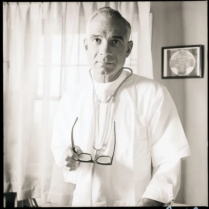 Framed Print : Doctor in White Framed Print : Doctor in White