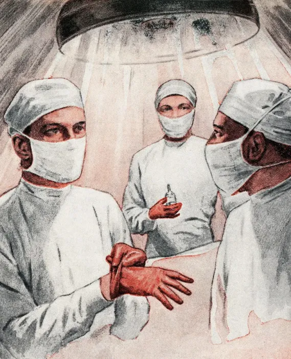 Framed Print : Three Doctors in Surgery Framed Print : Three Doctors in Surgery