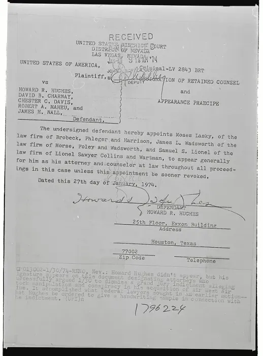 Framed Print : Document Designating Attorneys to Dismiss Indictment Framed Print : Document Designating Attorneys to Dismiss Indictment