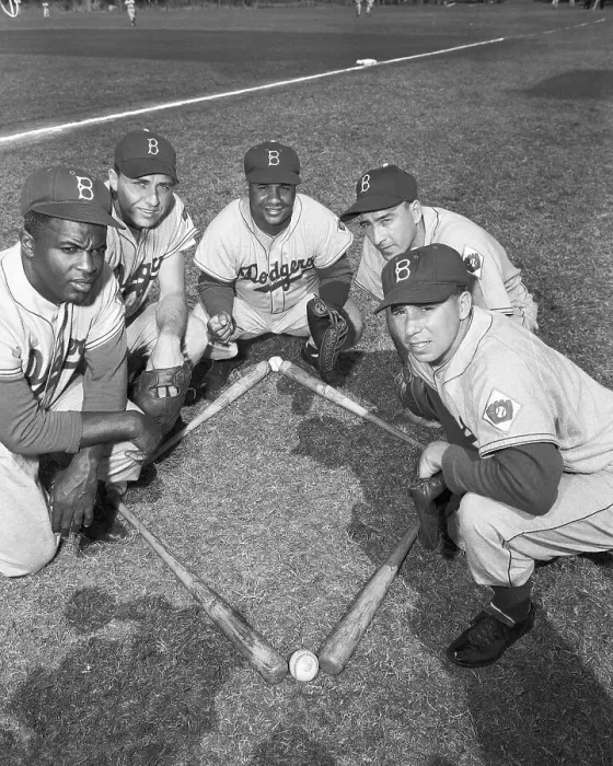 Framed Print : Dodger Infielders Posing with Bats Framed Print : Dodger Infielders Posing with Bats