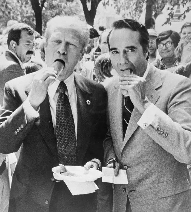 Framed Print : Dole and Ford Eating Lunch
