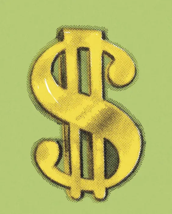 Framed Print : Dollar Sign Framed Print : Dollar Sign