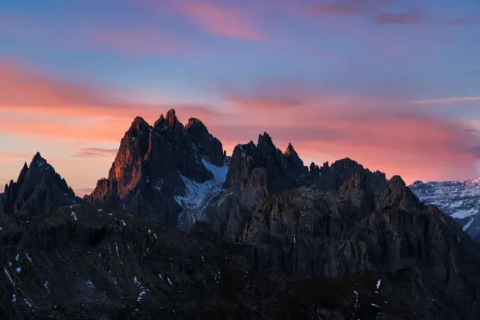 Framed Print : Dolomite mountain range in the morning Framed Print : Dolomite mountain range in the morning