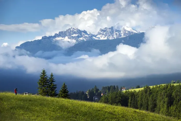 Framed Print : Dolomites in summer season Framed Print : Dolomites in summer season