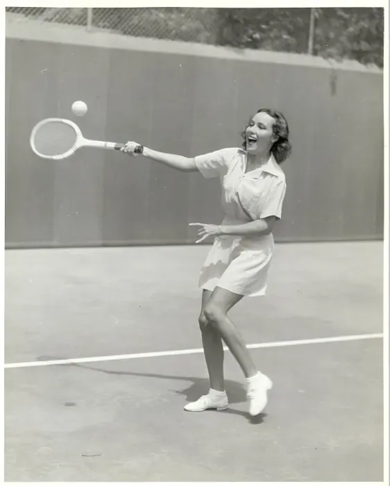 Framed Print : Dolores Del Rio Playing Tennis Framed Print : Dolores Del Rio Playing Tennis