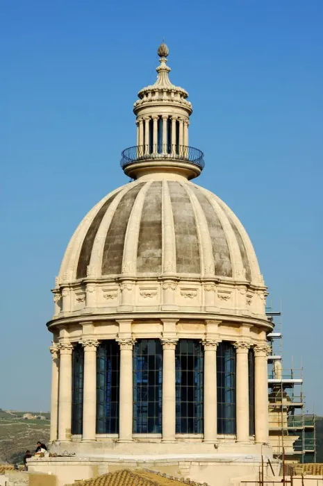 Framed Print : Dome Cathedral of San Giorgio Ragusa Ibla Italy Framed Print : Dome Cathedral of San Giorgio Ragusa Ibla Italy