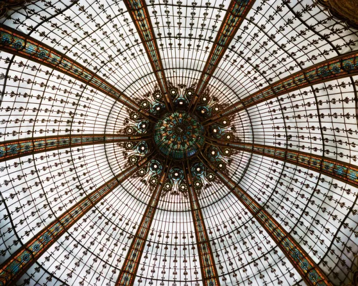 Framed Print : Domed Central Area Of Galeries Lafayette, Paris, France Framed Print : Domed Central Area Of Galeries Lafayette, Paris, France