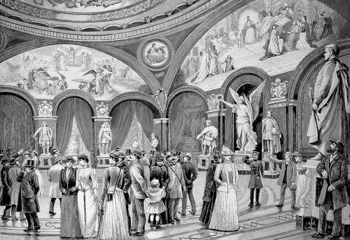 Framed Print : The domed hall of fame in Berlin, Germany, Historic, digital reproduction of an original from the 19th century Framed Print : The domed hall of fame in Berlin, Germany, Historic, digital reproduction of an original from the 19th century