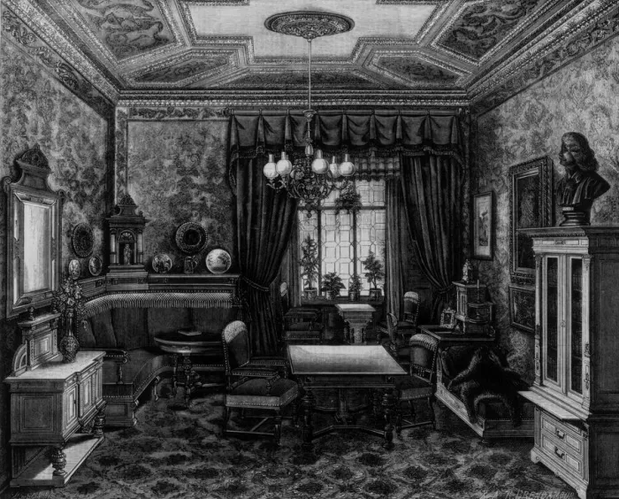 Framed Print : Domestic Library Framed Print : Domestic Library