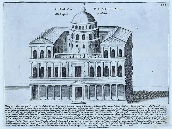 Framed Print : Domus P. S. Africanus (Ad S. Georgium in Velabre), The House of Publius Cornelius Scipio Africanus. Publius Cornelius Scipio Africanus Major, c. 237-183 BC was the Roman general who commanded the invasion of Carthage in the Second Punic War Framed Print : Domus P. S. Africanus (Ad S. Georgium in Velabre), The House of Publius Cornelius Scipio Africanus. Publius Cornelius Scipio Africanus Major, c. 237-183 BC was the Roman general who commanded the invasion of Carthage in the Second Punic War