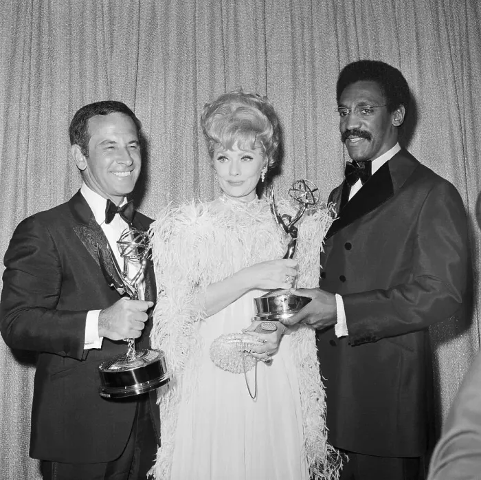 Framed Print : Don Adams, Lucille Ball and Bill Cosby