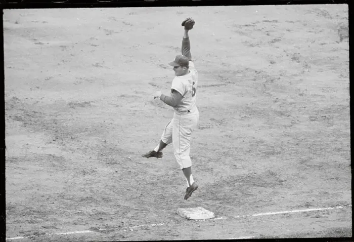Framed Print : Don Fairly Catching Ball Framed Print : Don Fairly Catching Ball