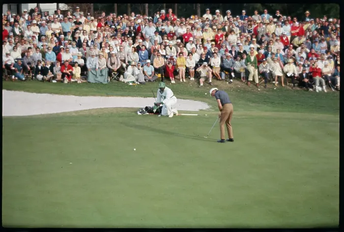 Framed Print : Don January Putting Framed Print : Don January Putting