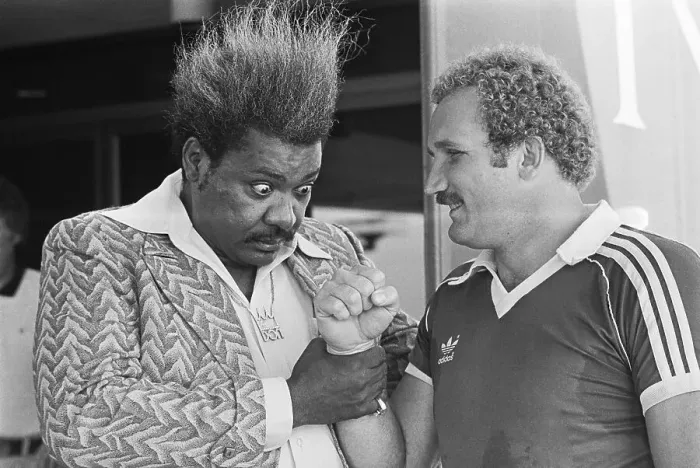 Framed Print : Don King Staring at Scott LeDoux's Fist Framed Print : Don King Staring at Scott LeDoux's Fist