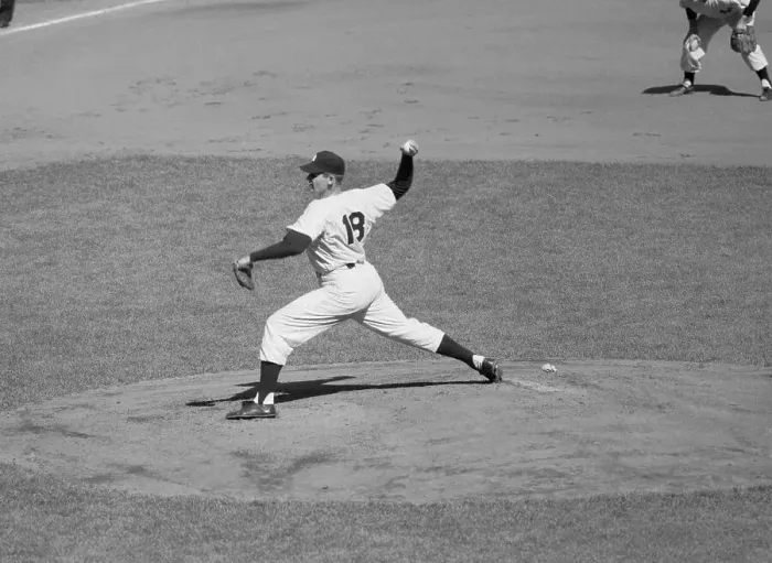 Framed Print : Don Larsen Pitching Framed Print : Don Larsen Pitching