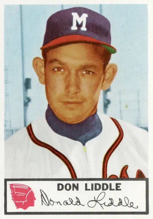Framed Print : Don Liddle Baseball Card Framed Print : Don Liddle Baseball Card