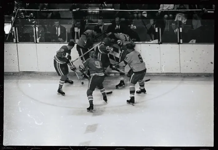 Framed Print : Don McKenny Playing Hockey Framed Print : Don McKenny Playing Hockey