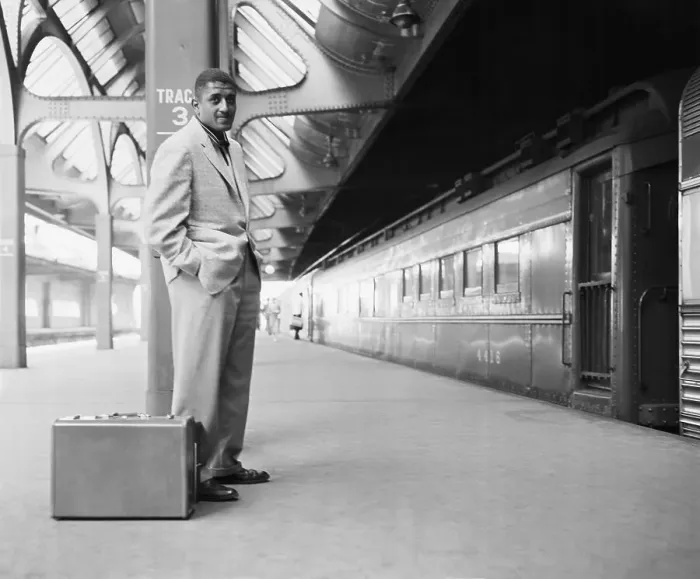 Framed Print : Don Newcombe Awaiting Train