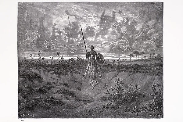 Don Quixote. ' Don Quixote setting out on his adventures