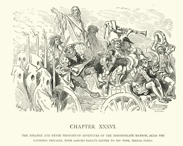 Framed Print : Don Quixote, adventure of the disconsolate matron Framed Print : Don Quixote, adventure of the disconsolate matron