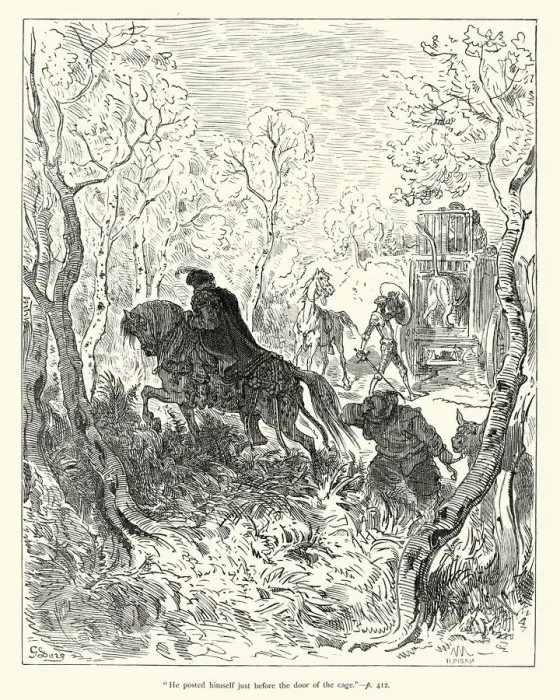 Framed Print : Don Quixote - before the door of the cage Framed Print : Don Quixote - before the door of the cage