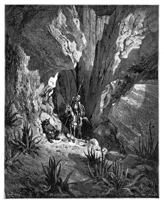 Framed Print : Don Quixote engraving Framed Print : Don Quixote engraving