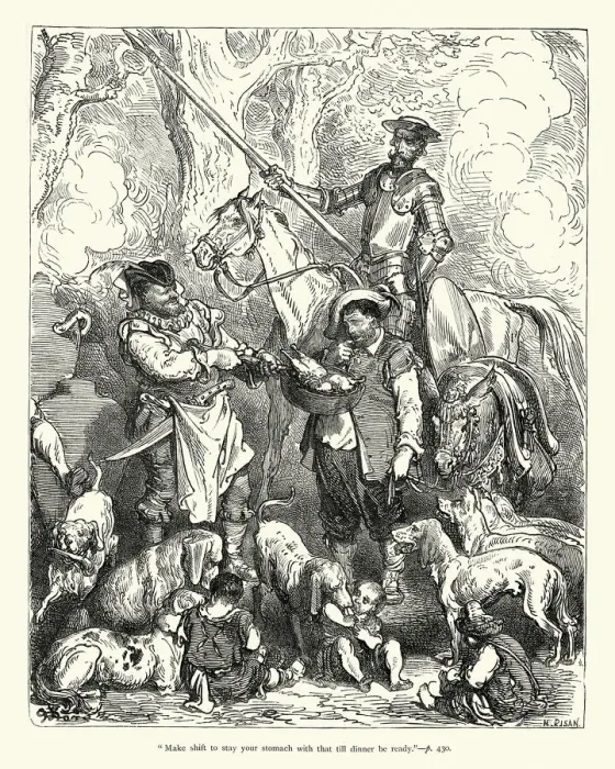 Framed Print : Don Quixote Make shift to stay your stomach Framed Print : Don Quixote Make shift to stay your stomach
