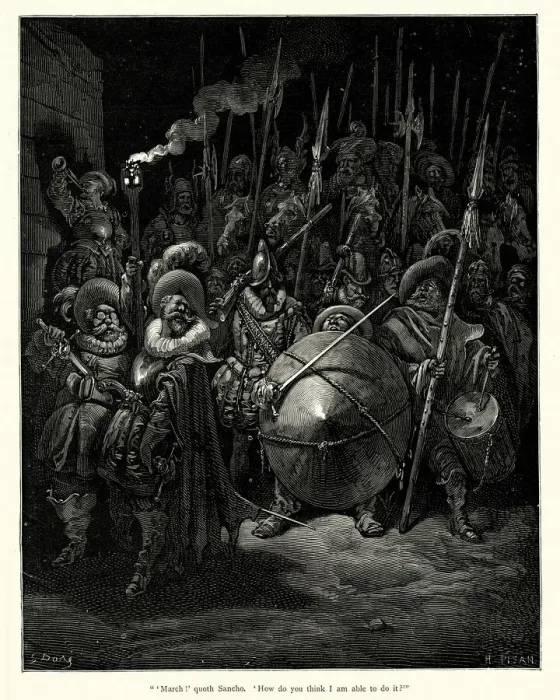 Framed Print : Don Quixote - March! quoth Sancho Framed Print : Don Quixote - March! quoth Sancho