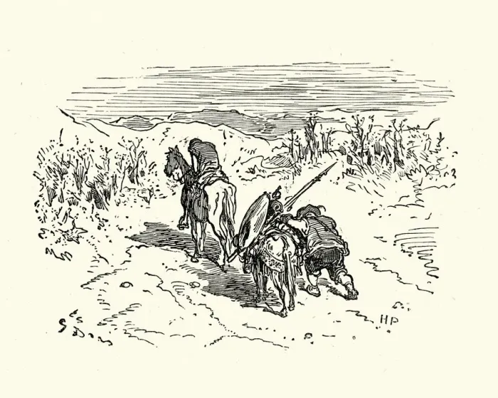 Framed Print : Don Quixote and Sancho Framed Print : Don Quixote and Sancho
