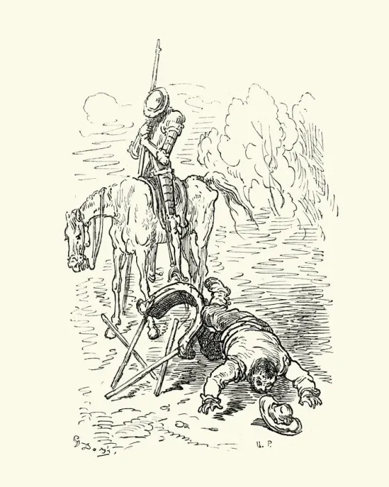 Framed Print : Don Quixote and Sancho Panza Framed Print : Don Quixote and Sancho Panza