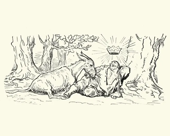 Framed Print : Don Quixote - Sancho Panza and his Donkey Framed Print : Don Quixote - Sancho Panza and his Donkey
