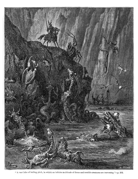 Framed Print : Don Quixote and the terrible creatures Framed Print : Don Quixote and the terrible creatures