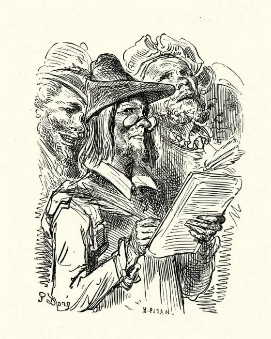 Framed Print : Don Quixote - Writing in the ledger Framed Print : Don Quixote - Writing in the ledger