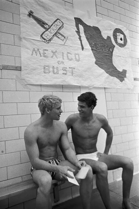 Framed Print : Don Schollander and Mark Spitz Sitting Framed Print : Don Schollander and Mark Spitz Sitting