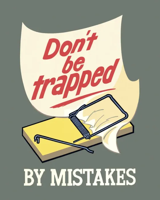 Framed Print : Don t Be Trapped By Mistakes Framed Print : Don t Be Trapped By Mistakes