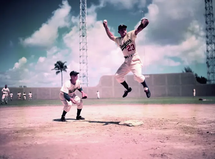 Framed Print : Don Zimmer throwing the Ball