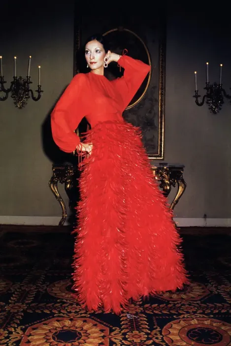 Framed Print : Donald Brooks Red Evening Gown Framed Print : Donald Brooks Red Evening Gown