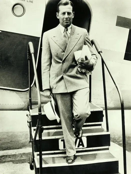 Framed Print : Donald Douglas Arriving at Newark Airport Framed Print : Donald Douglas Arriving at Newark Airport