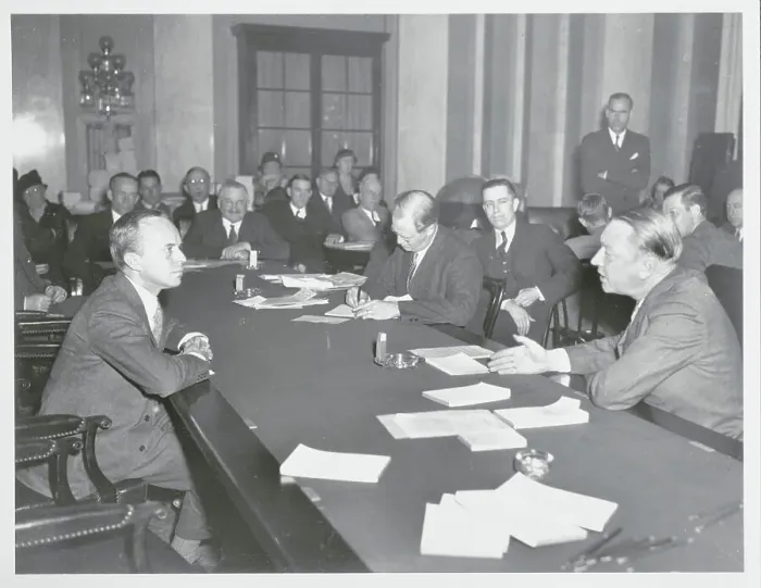 Framed Print : Donald Durant at Senate Hearing Framed Print : Donald Durant at Senate Hearing