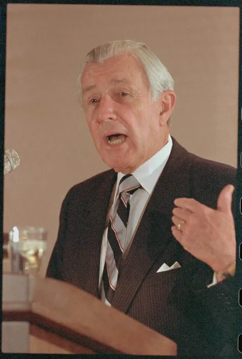 Framed Print : Donald Regan Addressing Economic Club Framed Print : Donald Regan Addressing Economic Club