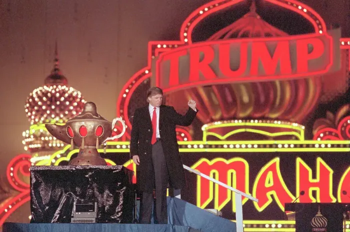 Framed Print : Donald Trump at the Grand Opening of Taj Mahal Framed Print : Donald Trump at the Grand Opening of Taj Mahal