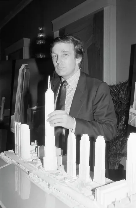 Framed Print : Donald Trump With Model of Television City