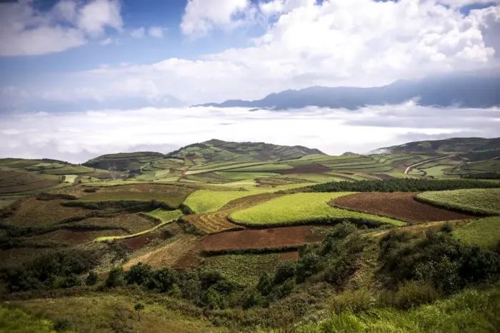 Framed Print : Dongchuan Hongtudi Red Soil Framed Print : Dongchuan Hongtudi Red Soil