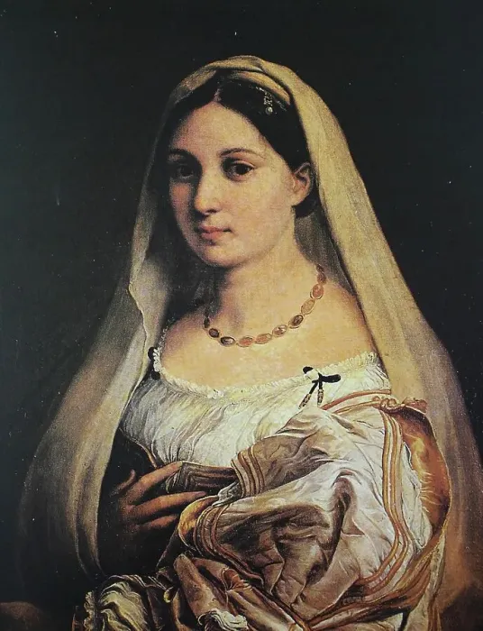 Framed Print : Donna Velata, by Raffaello Sanzio da Urbino, also Raffael da Urbino, Raffaello Santi, Raffaello Sanzio, Raphael, Italian painter, Italy, digitally restored reproduction of a work of art (public domain) from c. 1500 Framed Print : Donna Velata, by Raffaello Sanzio da Urbino, also Raffael da Urbino, Raffaello Santi, Raffaello Sanzio, Raphael, Italian painter, Italy, digitally restored reproduction of a work of art (public domain) from c. 1500