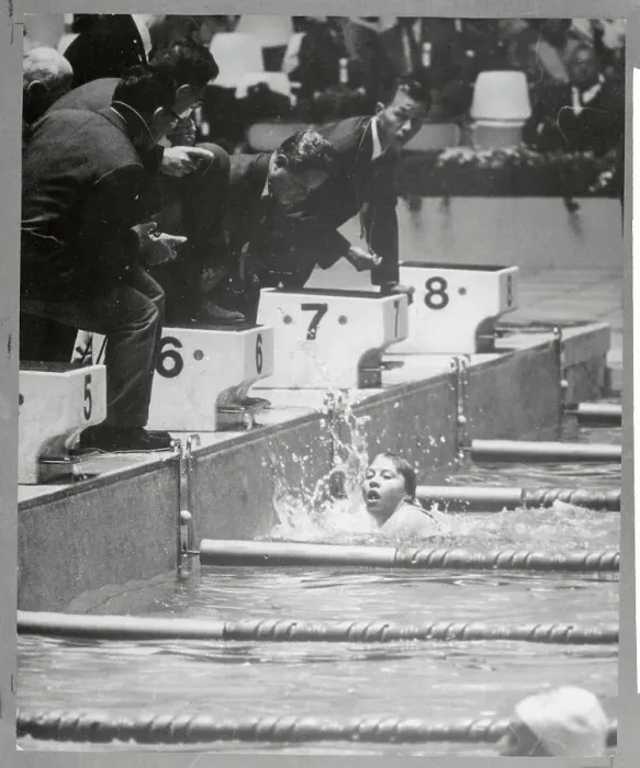 Framed Print : Donna De Verona Swimming Olympic 100-meter Butter Fly Framed Print : Donna De Verona Swimming Olympic 100-meter Butter Fly