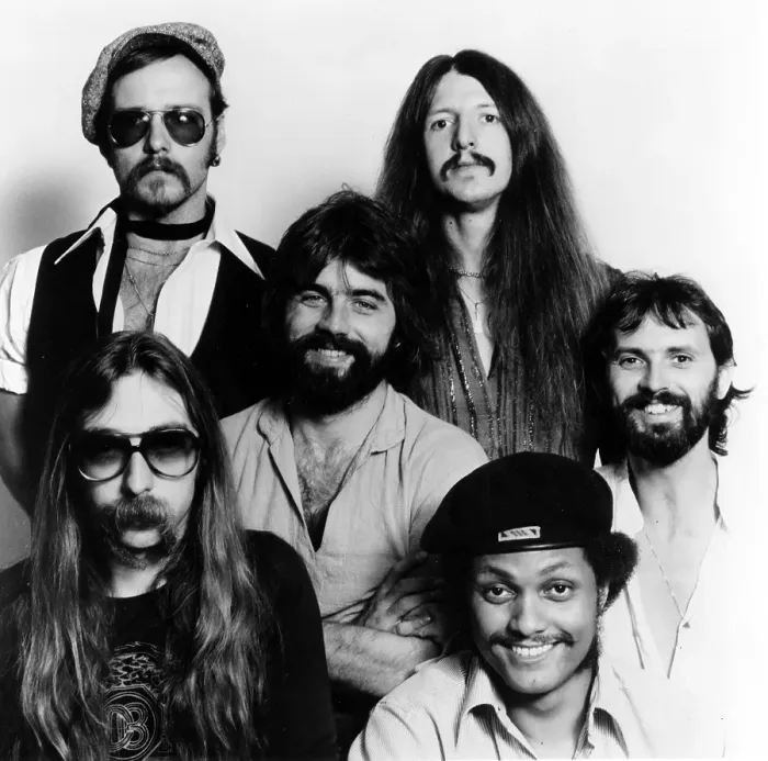 Framed Print : Doobie Brothers 1975-77 Lineup Portrait Framed Print : Doobie Brothers 1975-77 Lineup Portrait